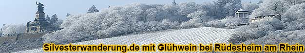 ffentliche Silvesterwanderung als Glhwein-Fackelwanderung durch die Rdesheimer Weinberge